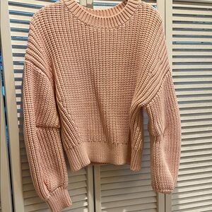 Banana Republic Blush Knit Crew Neck Sweater